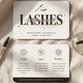 Luxe Neutral Glam Wimper Nazorg Gids Visitekaartje