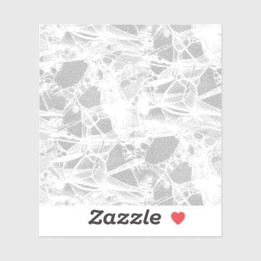 Luxe neutrale abstracte vinyl sticker (Vel)