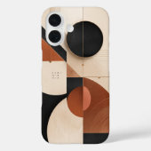 Luxe neutrale geometrische esthetiek Case-Mate iPhone case (Achterkant)