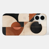 Luxe neutrale geometrische esthetiek Case-Mate iPhone case (Achterkant (horizontaal))