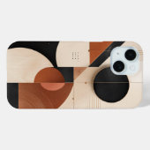Luxe neutrale geometrische esthetiek Case-Mate iPhone case (Achterkant (horizontaal))