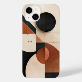 Luxe neutrale geometrische esthetiek Case-Mate iPhone 14 hoesje