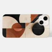 Luxe neutrale geometrische esthetiek Case-Mate iPhone case (Achterkant (horizontaal))