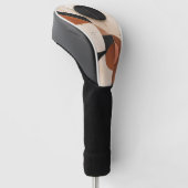 Luxe neutrale geometrische esthetiek golfheadcover (Schuin)