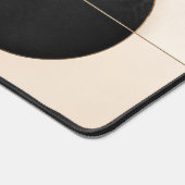 Luxe neutrale geometrische esthetische bureaumat (Hoek)