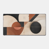 Luxe neutrale geometrische esthetische bureaumat (Voorkant)