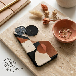 Luxe neutrale geometrische esthetische iPhone 13 M Case-Mate iPhone Case