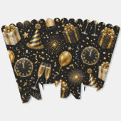 Luxe Nieuwjaarsviering Patroon Popcorn Bedankdoosjes (Ongevouwen)