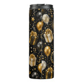 Luxe Nieuwjaarsvieringspatroon Thermosbeker (Achterkant)