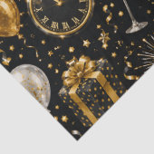 Luxe Nieuwjaarsvieringspatroon Tissuepapier (Detail)