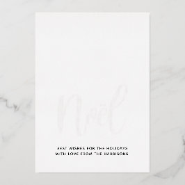 Luxe Noel Black en White Real Folie Feestdagenkaart