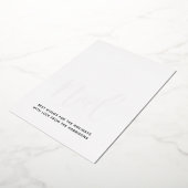 Luxe Noel Black en White Real Folie Feestdagenkaart (Gedraaid)