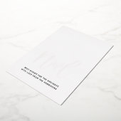 Luxe Noel Zwart & Wit Echt Folie Feestdagenkaart (Gedraaid)