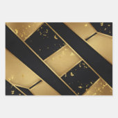 Luxe Noir Mat Zwart Premium Inpakpapier Vel (Voorkant 3)