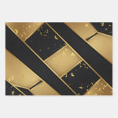 Luxe Noir Mat Zwart Premium Inpakpapier Vel (Voorkant 2)