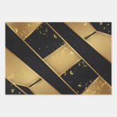 Luxe Noir Mat Zwart Premium Inpakpapier Vel (Voorkant)