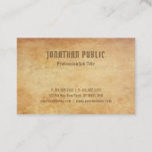 Luxe nostalgisch oud papier Bekijk de Sjabloon Pre Visitekaartje (Achterkant)