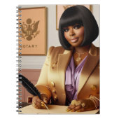 Luxe Notaris-Thema Spiraal Notebook Notitieboek (Voorkant)