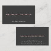 LUXE Nr. 2 Visitekaartje met HOGE MODE (Voorkant / Achterkant)