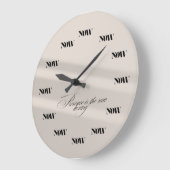 Luxe "NU" wandklok (Hoek)