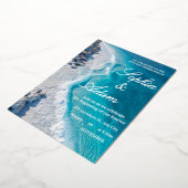 Luxe Oceaangolf Uitnodiging (Gedraaid)