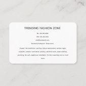 Luxe Oceania Matte Visitekaartje Design (Achterkant)