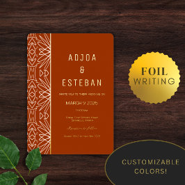 Luxe Oerwoud Folie Uitnodiging