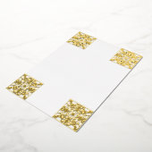 Luxe olievlek Lijst blanco Folie Uitnodiging (Gedraaid)