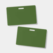 Luxe Olijfgroene Minimalistische Event Badges (Voor- en achterkant)