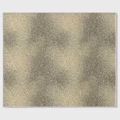 Luxe Ombre Goud Zand Glitterend Gradiënt Cadeaupapier (Vlak)