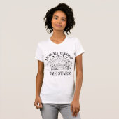 Luxe onder de sterren Glamping Design T-shirt (Voorkant volledig)