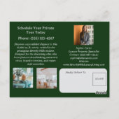 Luxe onroerend goed briefkaart (Achterkant)