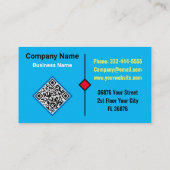 Luxe onroerend goed (QR-code) Beste Huis Realtor Visitekaartje (Achterkant)