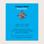 Luxe onroerend goed (QR-code) Huis makelaar gevouw Visitekaartje (Binnenkant ongevouwen)