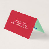 Luxe onroerend goed (QR-code) Huis makelaar gevouw Visitekaartje (Achterkant)