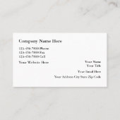 Luxe onroerend goed Visitekaartjes (Achterkant)