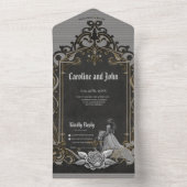 Luxe ontmoet romance all in one uitnodiging (Binnen)