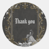 Luxe ontmoet romance. ronde sticker (Voorkant)