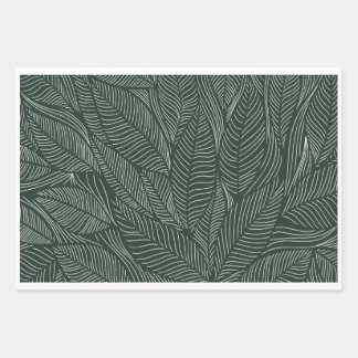 Luxe ontwerp met een tropisch bladpatroon inpakpapier vel