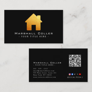 Luxe ontwerp voor onroerend goed Magnetisch Visitekaartje