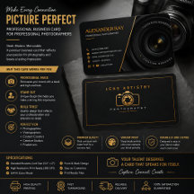 Luxe Ontwerp Zakelijke Kaart voor Fotografen