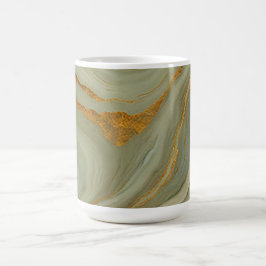 Luxe Onyx Met Goud En Groen Koffiemok