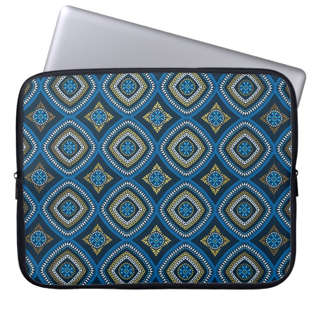 Luxe oosters naadloos patroon laptop sleeve (Voorkant)