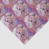 Luxe opaalachtige pioenen Rozen tissue papier (Detail)