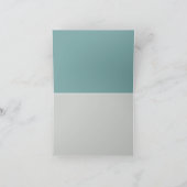 Luxe Opal Blauwgroen Gold Fluid Alcohol Ink Bedankkaart (Binnen)