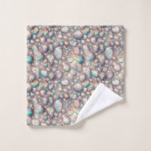 Luxe Opal Diamant | Sneeuwluipaard Print Handdoeke Bad Handdoek (Wasdoekje)