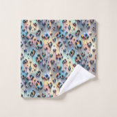 Luxe Opal Diamant | Sneeuwluipaard Print Handdoeke Bad Handdoek (Wasdoekje)