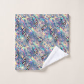 Luxe Opal Diamant | Sneeuwluipaard Print Handdoeke Bad Handdoek (Wasdoekje)