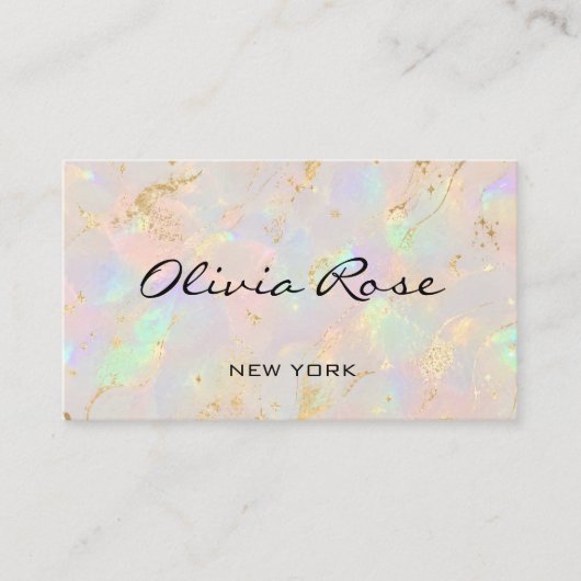 Luxe Opal Edelsteen Visitekaartje (Voorkant)