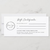 Luxe Opal Holografisch Logo Cadeaubon (Achterkant)